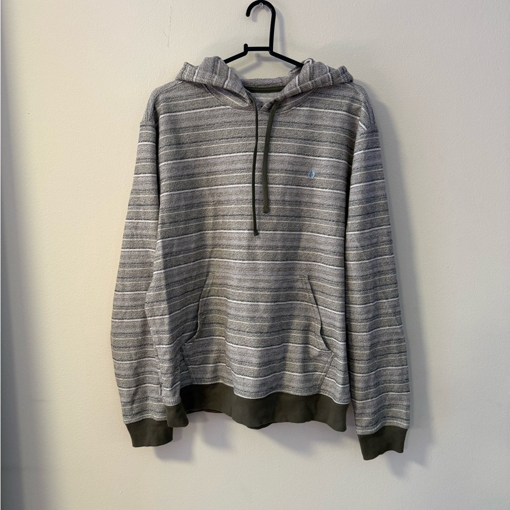 Hang Ten Olive and Gray Knit Surfer Baja Hoodie Men’s M